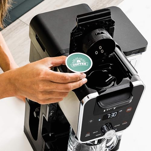Ninja Hot and Iced Coffee Maker, Single Serve Coffee Maker and Drip Coffee Machine, DualBrew Pro Specialty 12-Cup with K-Cup Combo, Includes Permanent Filter, CFP307