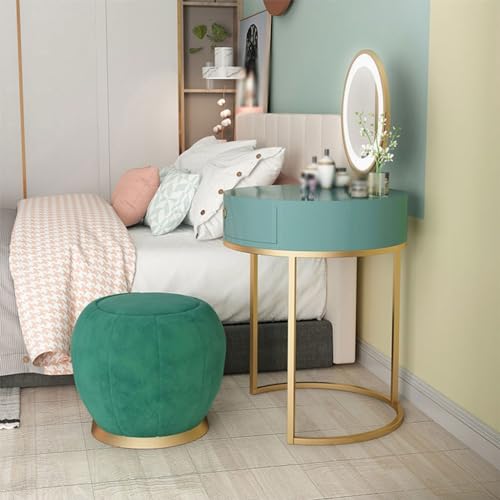 Makeup Table Dressing Table with Makeup Mirror for Bedroom, Dressing Table with Drawers, Mini Small Apartment Desk Makeup Vanity Desk