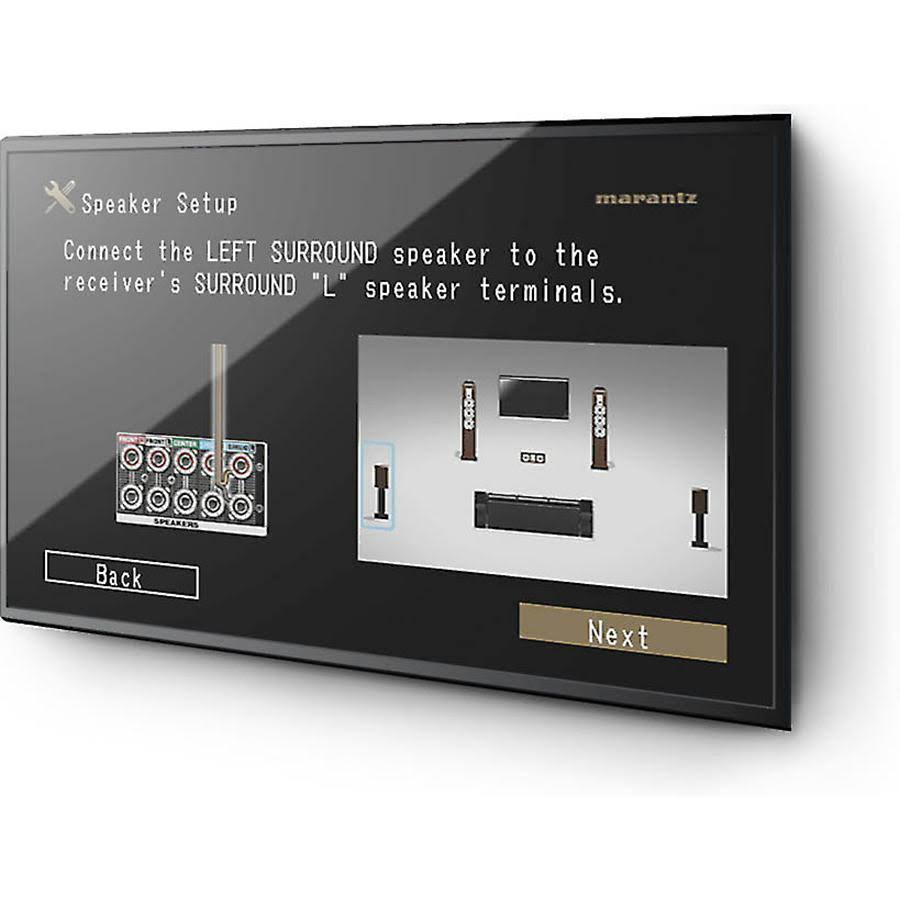 Marantz NR1504 Slim Line 5.1 Channel Home Theater Network AV Receiver