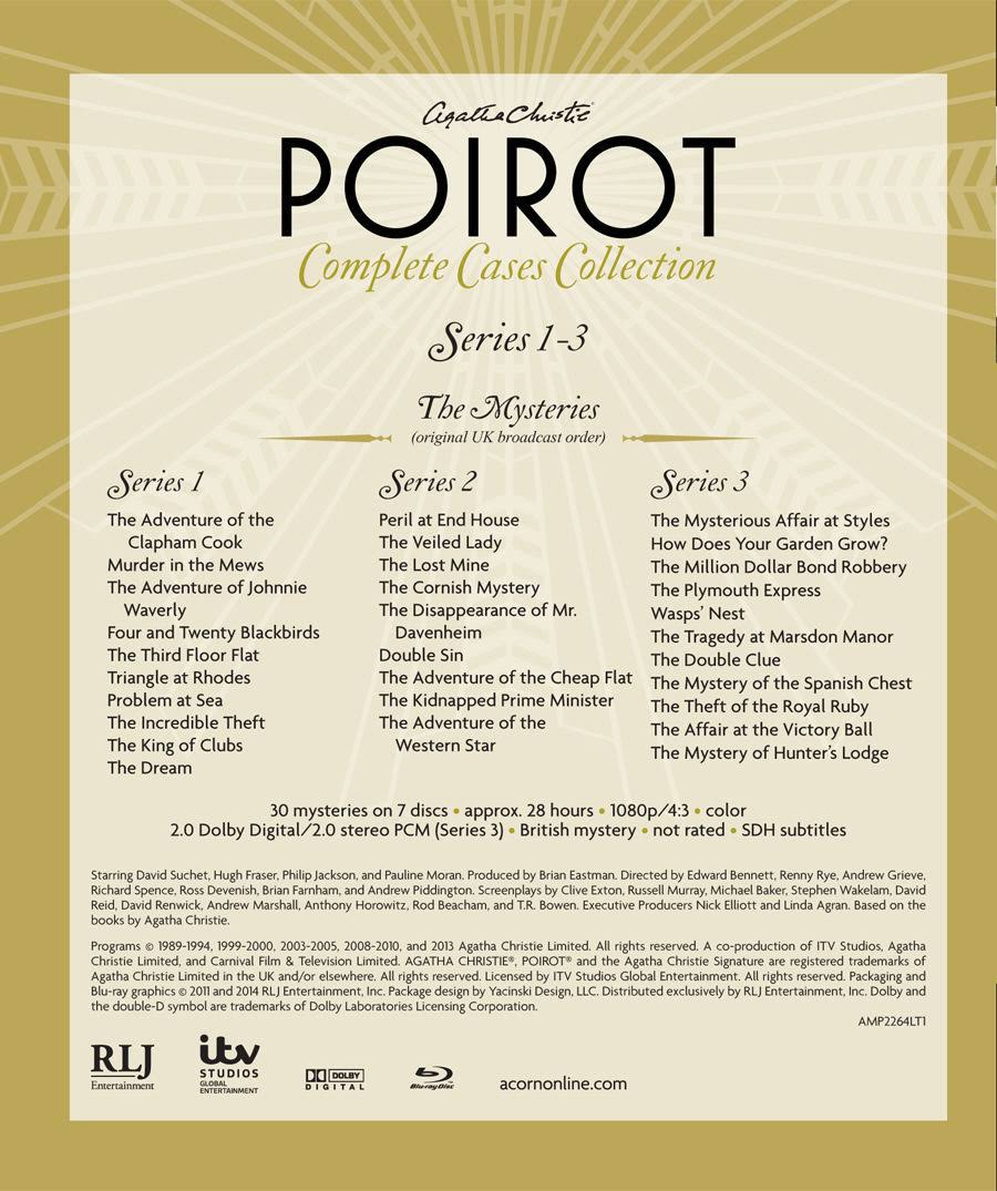 Agatha Christie&s Poirot, Complete Cases Collection DVD