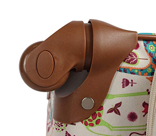 Lily Bloom Luggage Set 4 Piece Suitcase Collection With Spinner Wheels For Woman (Giraffe Park)