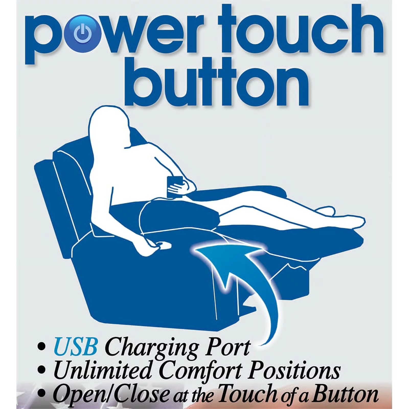 Catnapper Thompson Power Wall Hugger Recliner in Brown Polyester Fabric