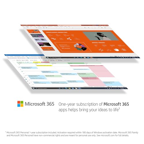 HP 14" HD Laptop | Back to School Limited Edition with 1 Year Microsoft 365 | Intel Quad-Core Processor | 16GB RAM | 576GB Storage | Long Battery Life | Black | w/WOWPC Bundle | Windows 11