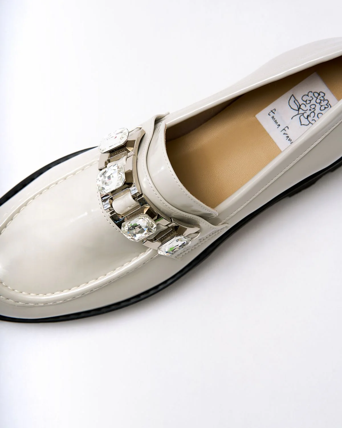[24SS] Emma Francis Track Sole Beaded Loafers