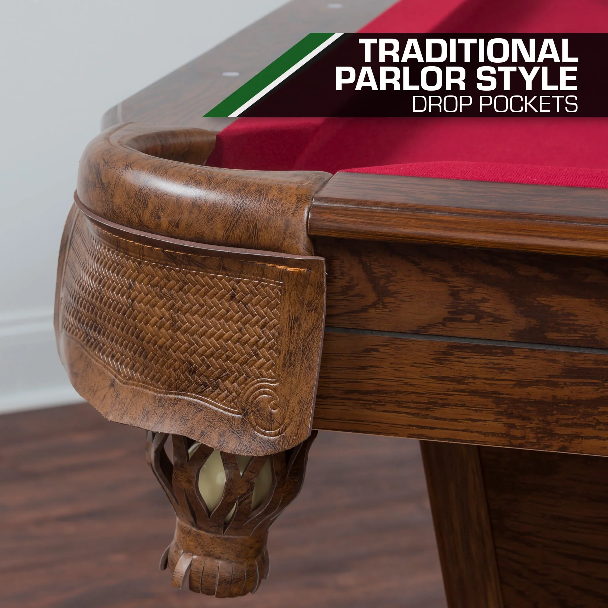 Classic Sports Brighton 87 Billiard Pool Table in Tan