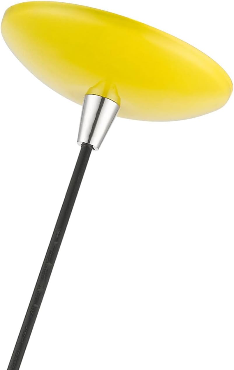 Livex Lighting Piedmont - 1 Light Globe Pendant in Industrial Style-15 Inches Tall and 10 Inches Wide-Shiny Yellow/Polished Chrome Fini