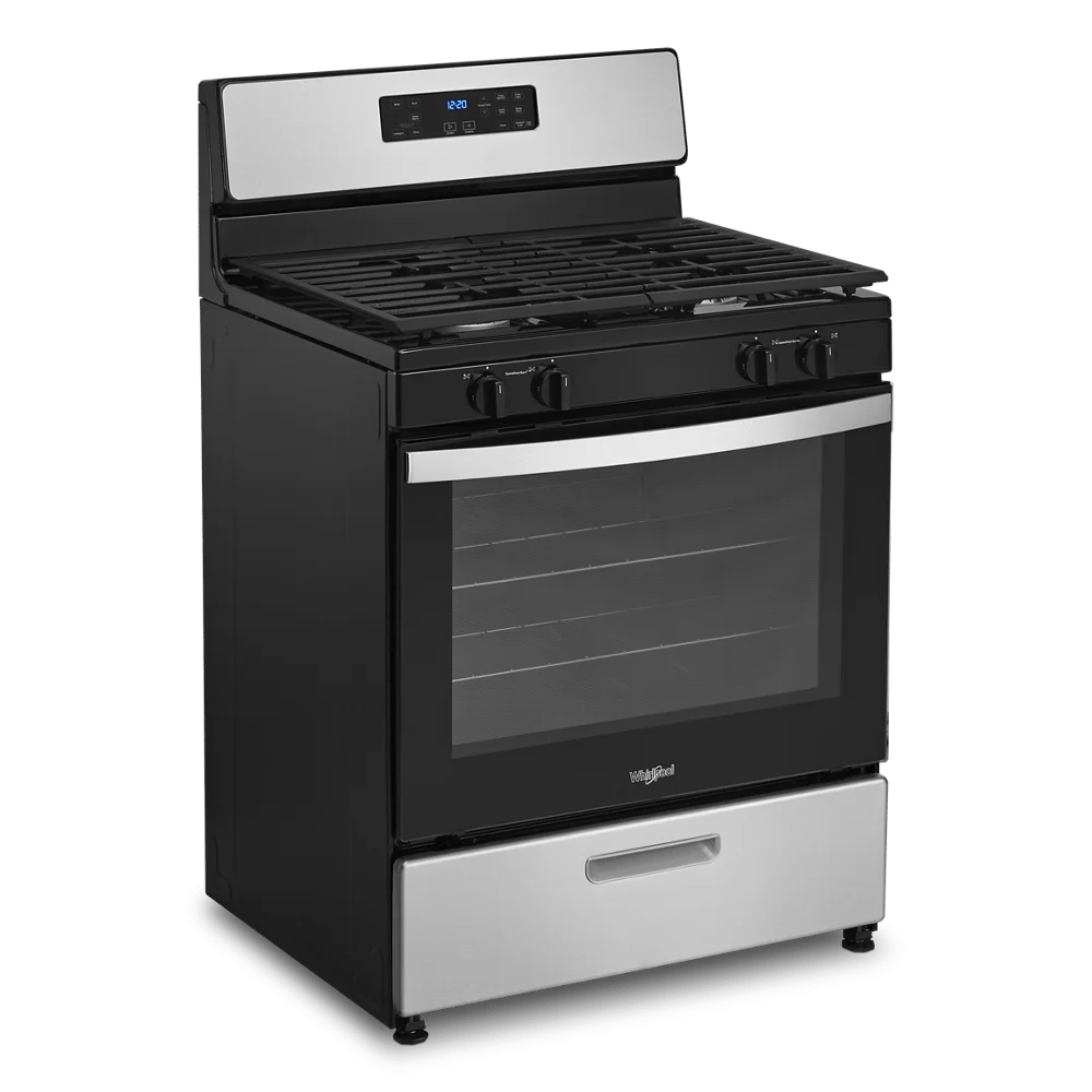 WHIRLPOOL WFG320M0MS  30" FREE STANDING GAS RANGE White