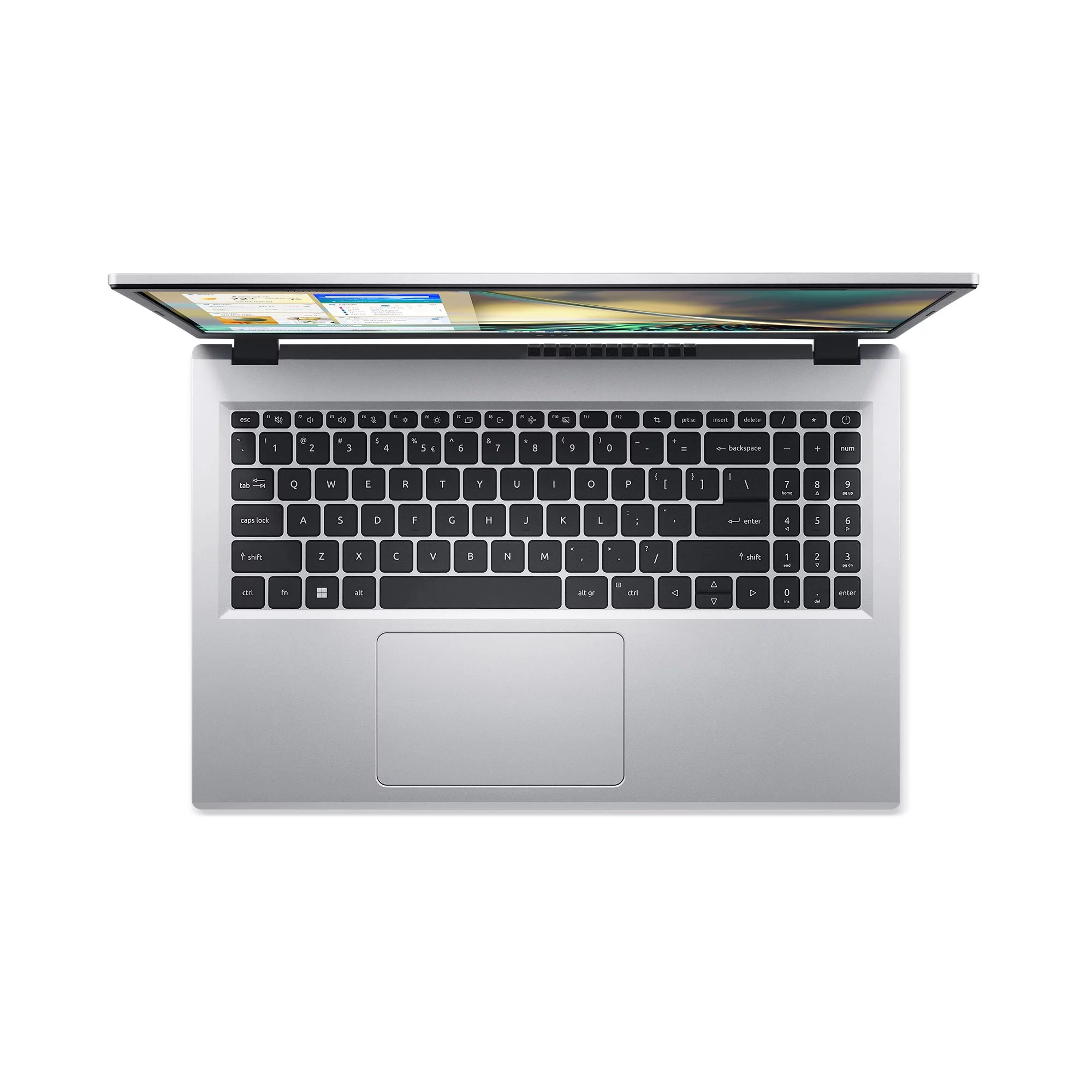 Acer Aspire 3, 15.6" FHD, Intel Core i3-N305 UHD Graphics, 8GB LPDDR5, 128GB UFS, Windows 11 Home in S mode, Silver, NX.KPTAA.001