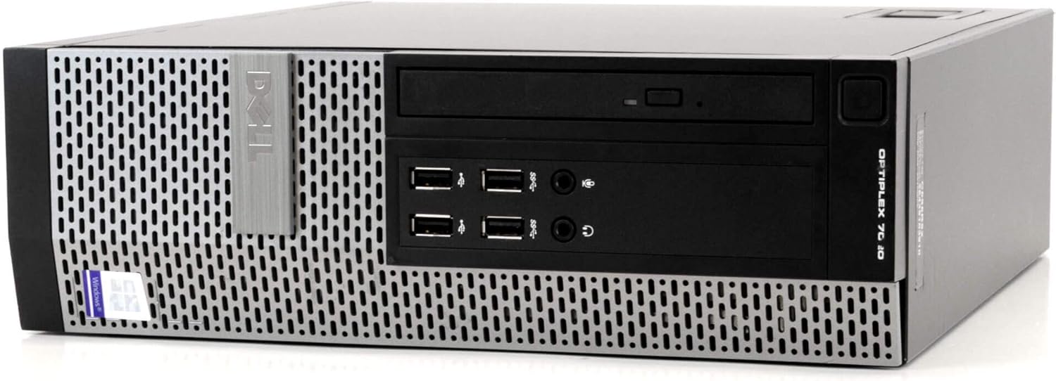 Dell OptiPlex 7020, 22 Inch LCD, Intel Quad Core i5 3.3GHz, 8GB RAM, 500GB HDD, DVD, Windows 10 Pro (Renewed)