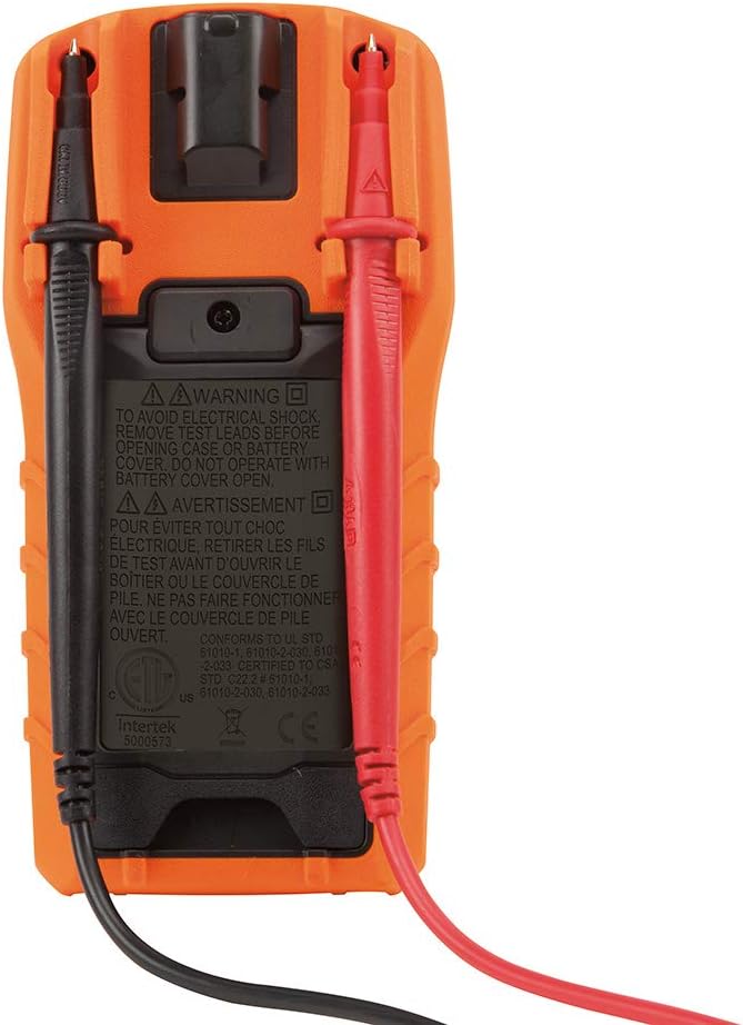 Klein Tools Digital Multimeter, Auto-Ranging, 600V MM400 Pack of 2