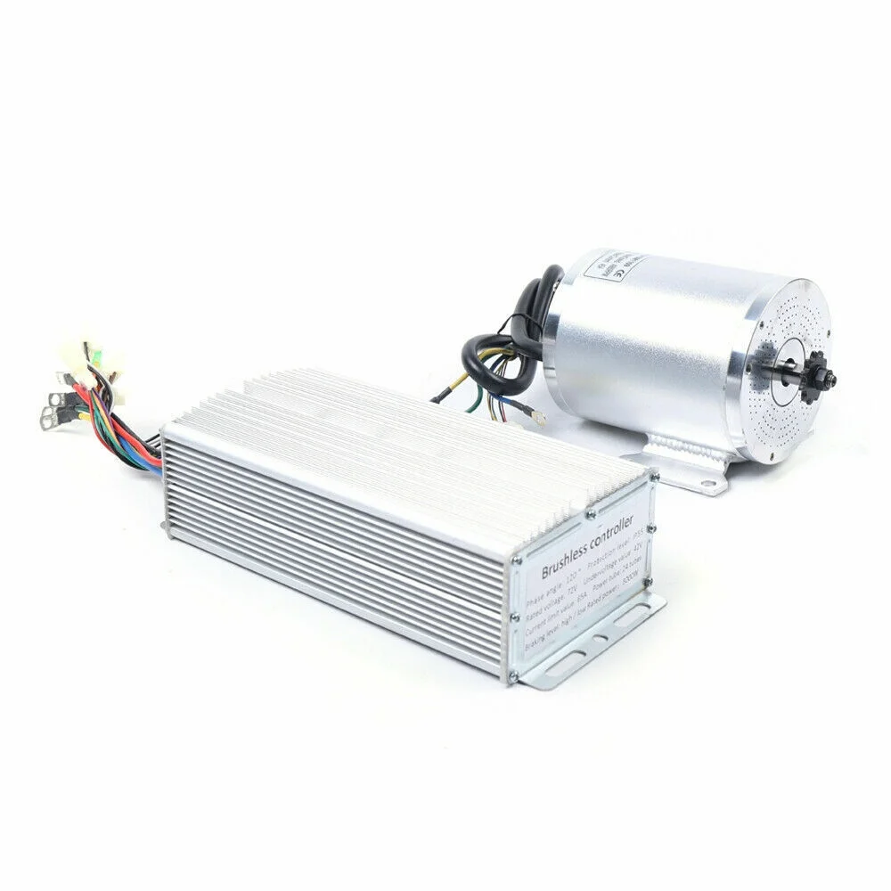 3000W 72V BLDC Motor Kits with Brushless Controller for Electric Scooter E Bike