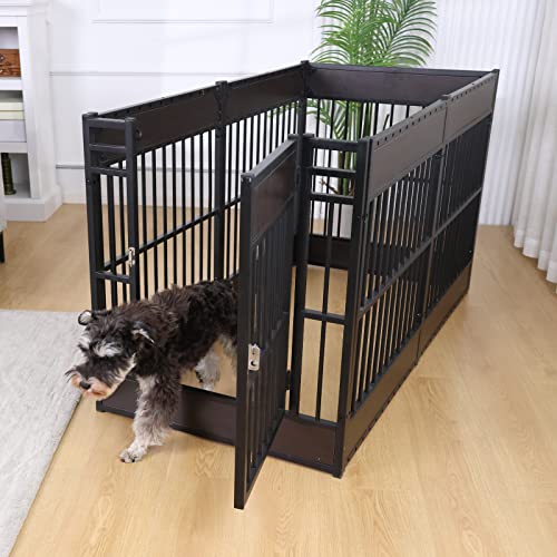 Dog Playpen, 31.5" Height Dog Pen Indoor, Heavy Duty, Safe and Sturdy, Furniture Style Puppy Pen