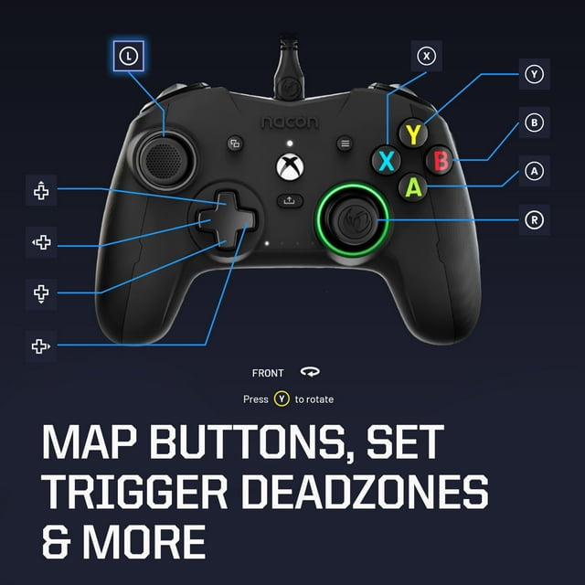 RIG - Nacon Revolution X Controller for Xbox Series X|S, Xbox One, and Windows 10/11 Black - Black