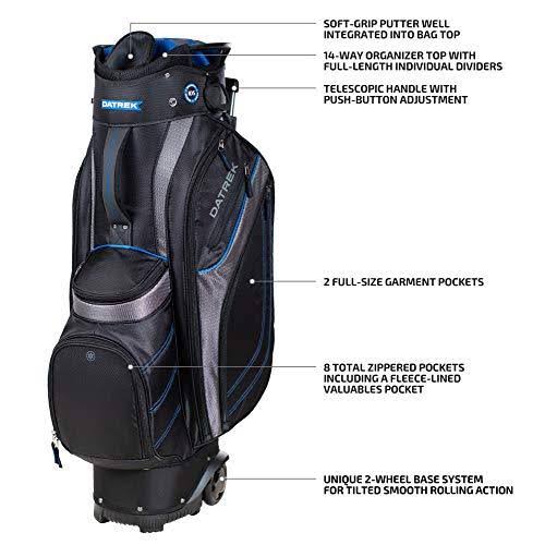 Datrek Transit Golf Cart Bag Navy/Charcoal/Red