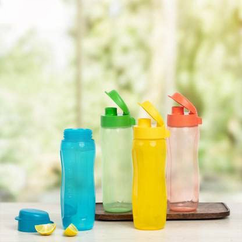 Tupperware AquaSlim Water Bottles 500 ml Pack of 4 (Multicolor)