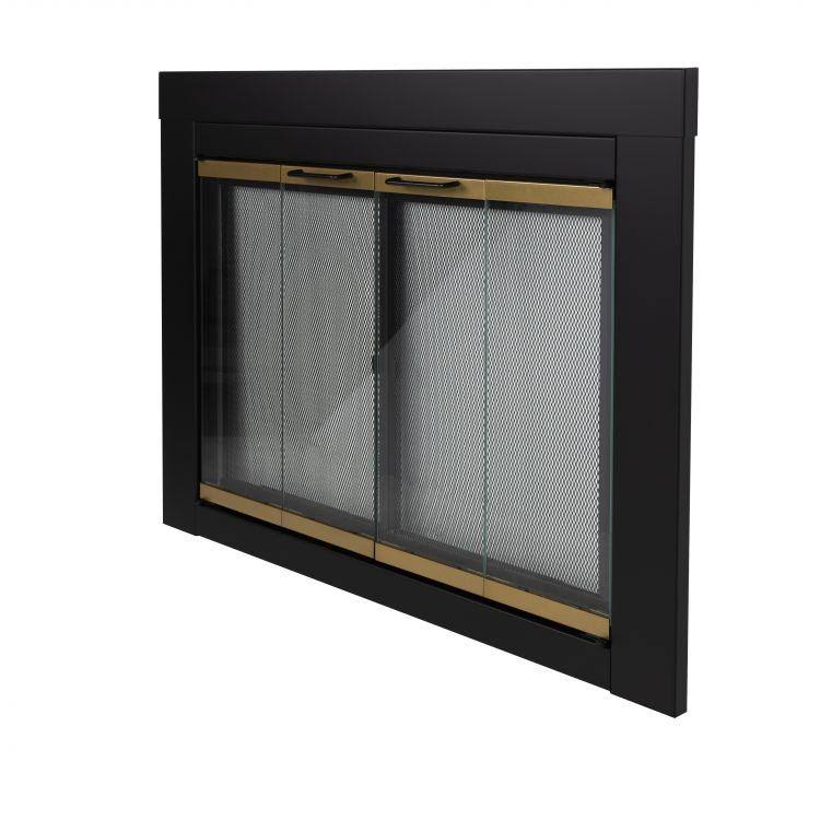 Pleasant Hearth Arrington Medium Glass Fireplace Doors