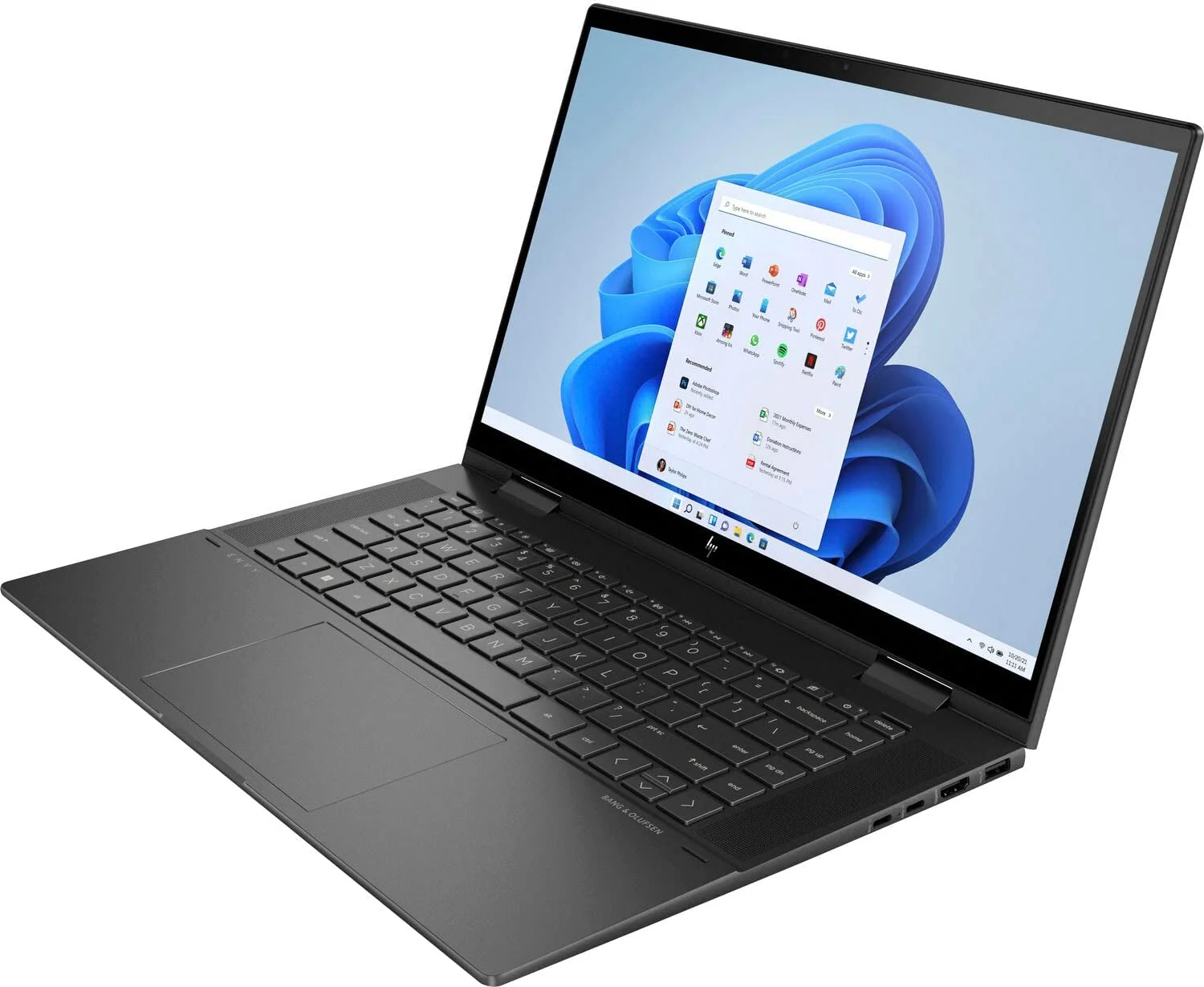 HP - Envy x360 2-in-1 15.6" Touch-Screen Laptop - AMD Ryzen 5-8GB Memory - 256GB SSD - Nightfall Black