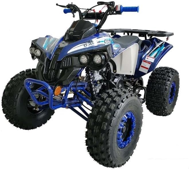 HHH Youth and Adult 125cc ATV Vitacci Outlander Fully Automatic with Reverse Double Headlights Led Gas 4 Wheeler ATVs Quads Big 19/18 inch Tires (Green) - Extra Large