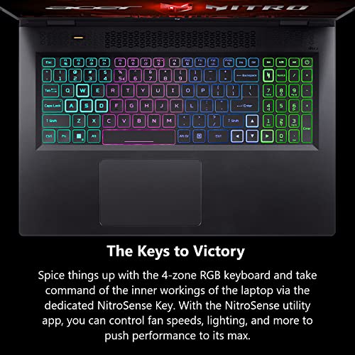 Acer Nitro 17 Gaming Laptop | AMD Ryzen 7 7840HS | NVIDIA GeForce RTX 4060 | 17.3" QHD 165Hz IPS Display | 2TB Gen 4 SSD | 64GB RAM | Wi-Fi 6E | US English RGB Backlit Keyboard | Windows 11 Home