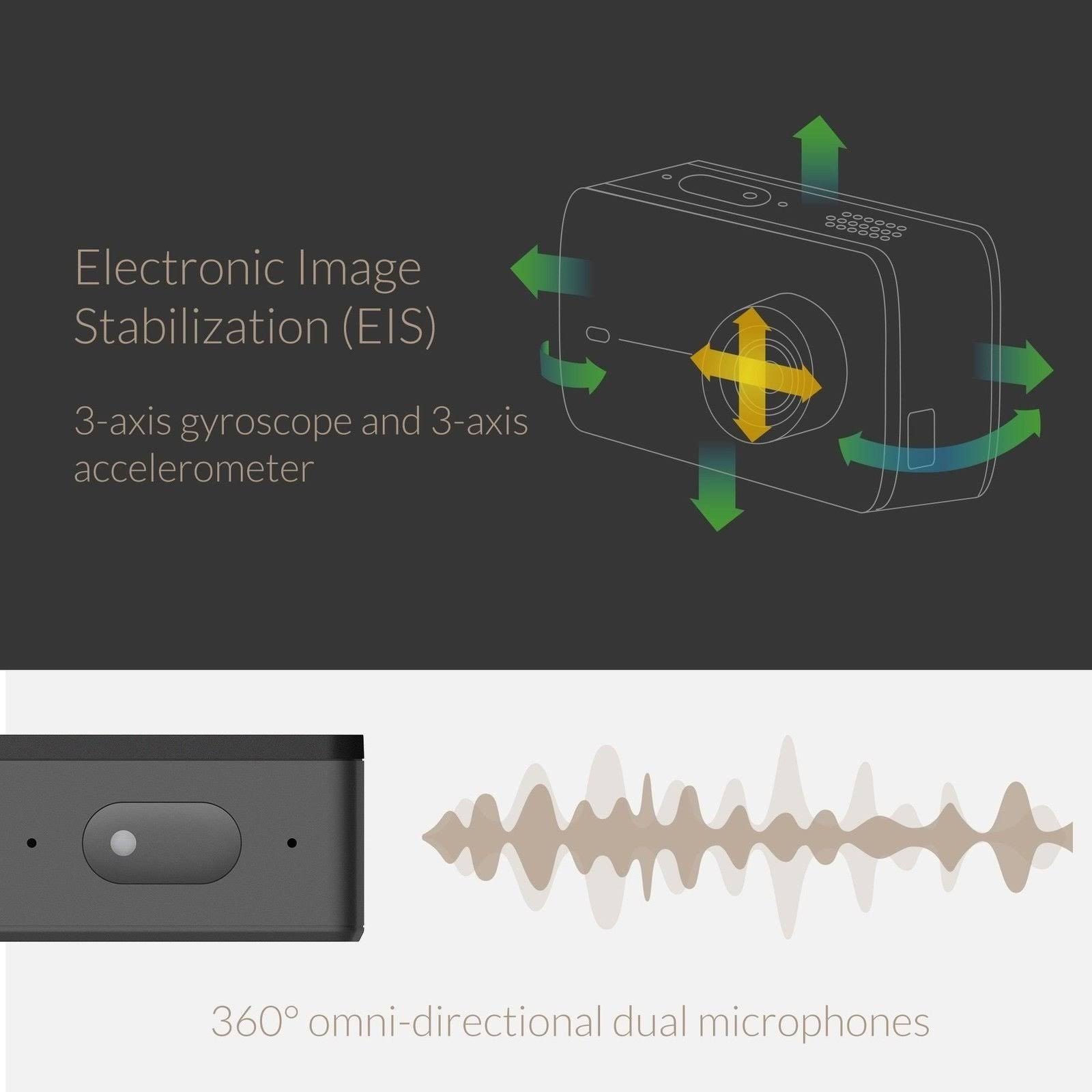 YI 4K Action Camera 12.0 MP Ultra HD Action Camera - 4K - Night black