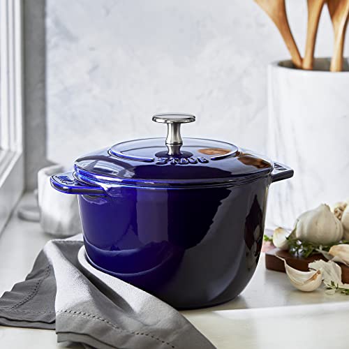 Staub Cast Iron 1.5-qt Petite French Oven - Matte White, Made in France
