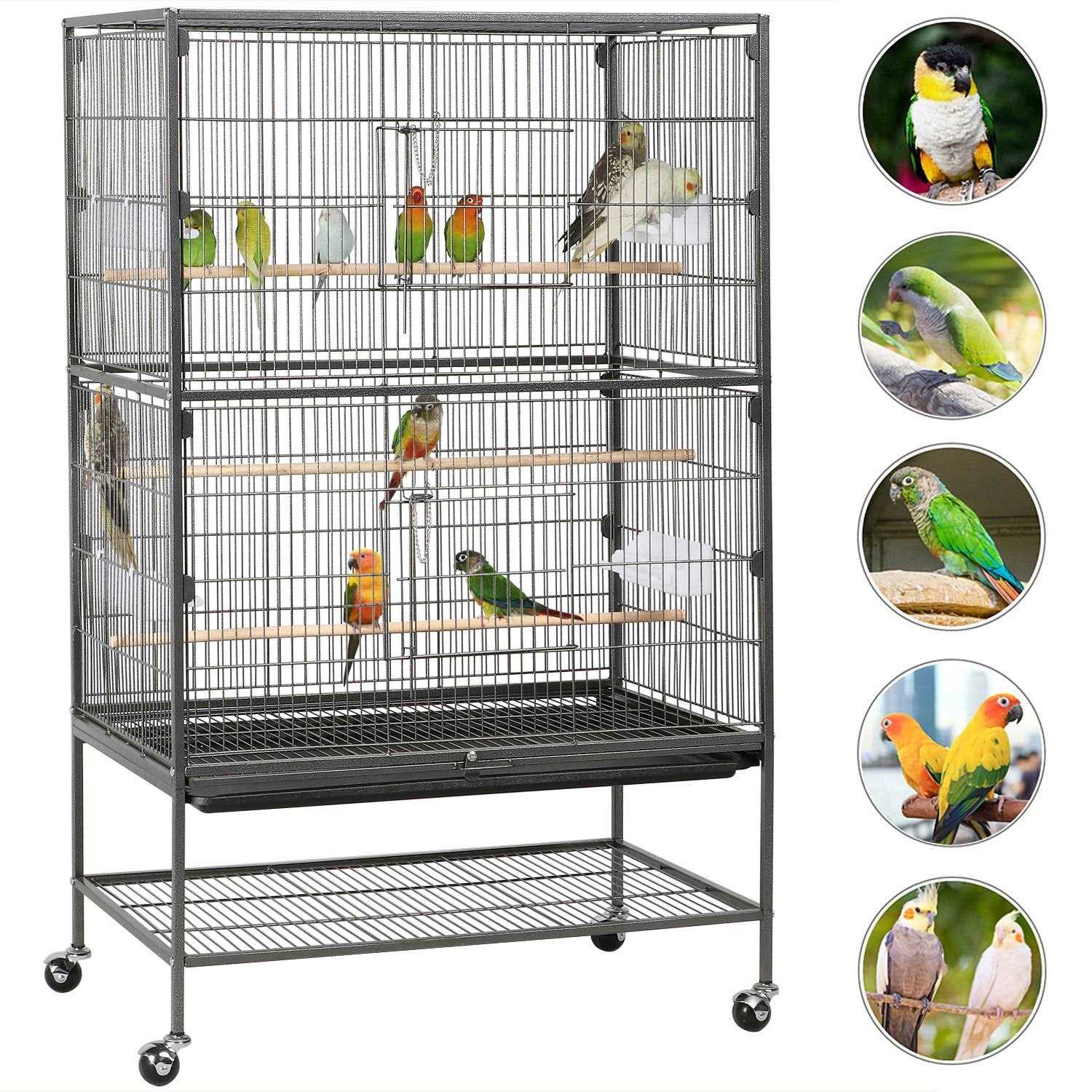 Yaheetech 52-in Rolling Bird Cage - Pet Supplies online store