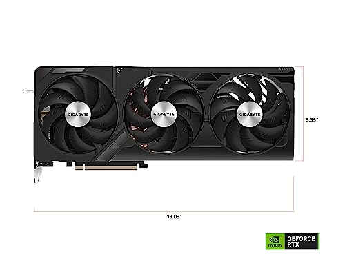GIGABYTE GeForce RTX 4090 Gaming OC 24G Graphics Card, 3X WINDFORCE Fans, 24GB 384-bit GDDR6X, GV-N4090GAMING OC-24GD Video Card