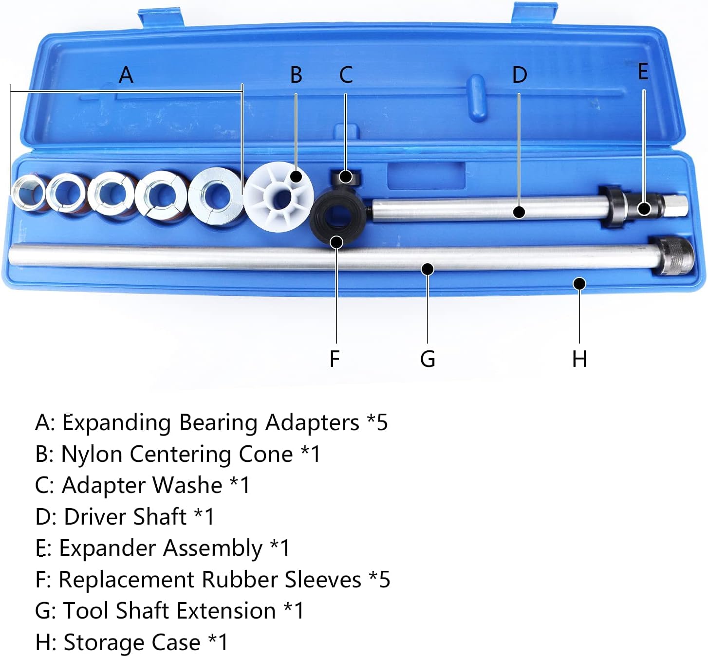 FEXON Universal Camshaft Cam Bearing Tool Kit for Installation and Removal Fit for Most Domestic and Import Vehicles