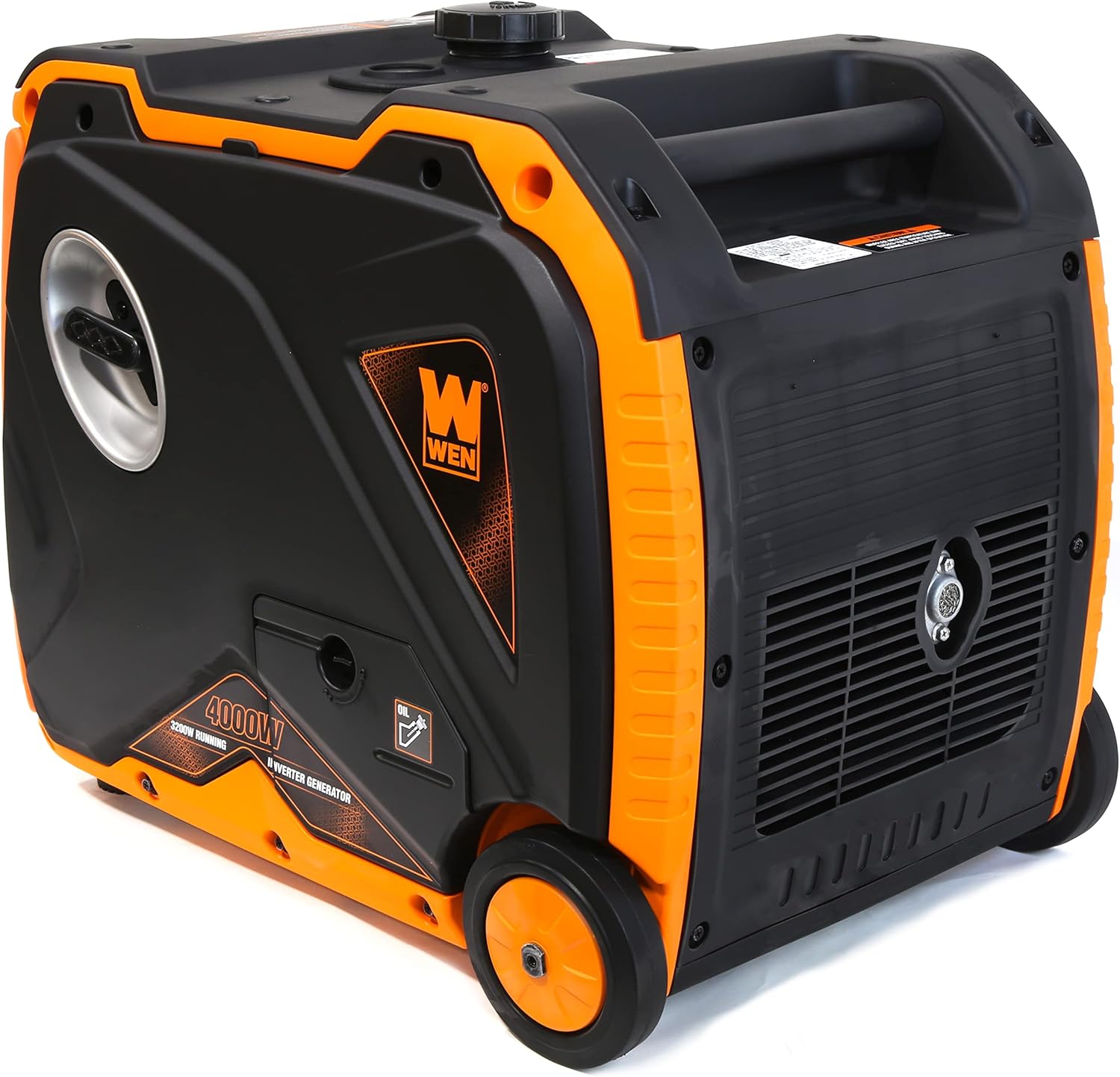 WEN 56400iX 4000-Watt Inverter Generator with Fuel Shut-Off and CO Shutdown Sensor, Black