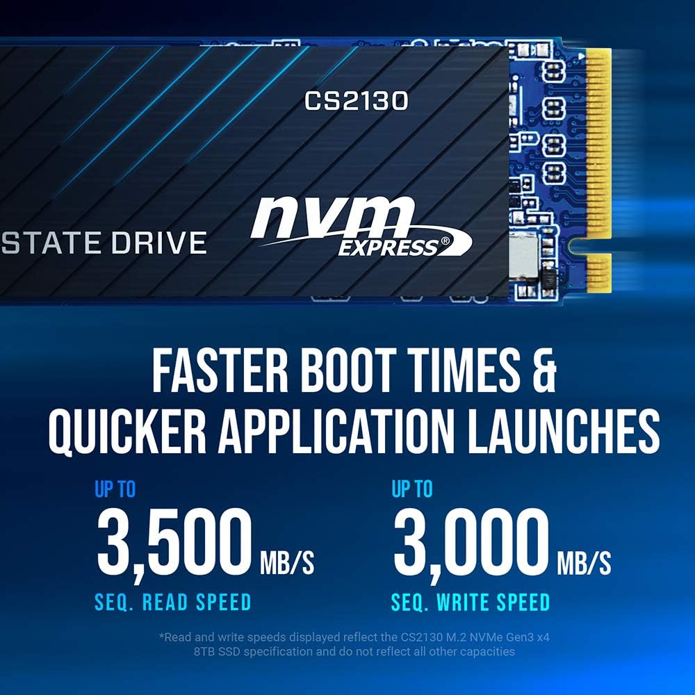 PNY CS2130 4TB M.2 NVMe Internal Solid State Drive (SSD) M280CS2130-4TB-RB