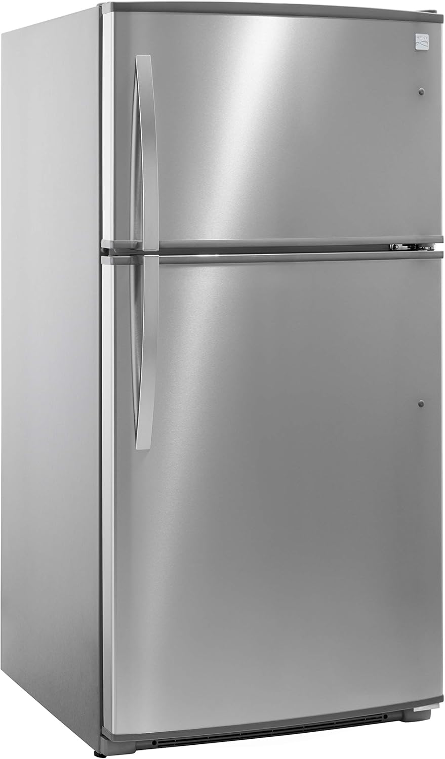 Kenmore 33" Top-Freezer Refrigerator with 21 Cubic Ft. Total Capacity, Stainless Steel