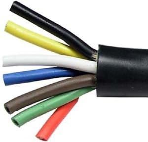 Heavy Duty 14 Gauge 7 Way Conductor Wire RV Trailer Cable Cord, (TTP) (50)