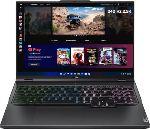 Lenovo Legion Pro 5 Gaming Laptop 16" WQXGA 165Hz 100% sRGB Intel 16-Core i7-13700HX (Beats i9-12900H) 32GB RAM 1TB SSD GeForce RTX4060 8GB Graphic RGB Backlit Rapid Charge Win11 Black + HDMI Cable