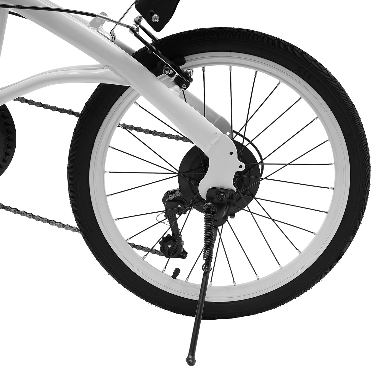 20" Adult Folding Bikes, 6 Speed Shifter Folding City Bike Light Weight Carbon Steel Folding Camping Bicycle Adjustable Height Bicycle for Men/Women/Teen Riding USA Stock