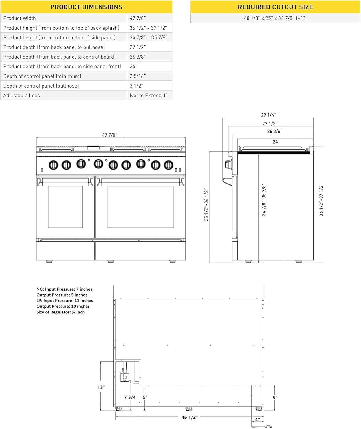 Thor Kitchen 30 in. 4.55 Cu. Ft. Freestanding Gas Range with 5 Burners, Continuous Cast Iron Grates, in Stainless Steel, LRG3001U