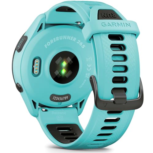 Garmin 010-02810-03 Forerunner 265S GPS Smartwatch Black/Amp Yellow Bundle with 2 YR CPS Enhanced Protection Pack