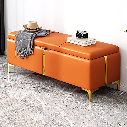 Shoe Rack,Shoe Storage Bench, Shoe Cabinet and Shoe Organizer Cabinet W/PU Padded Seat Cushion, Bed End Stool for Hallway Living Room Bedroom, Supports 150KG,B,80 * 39 * 40CM (B 100 * 39 * 40CM)