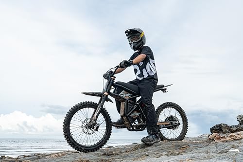 GT73 Electric Dirt Bike for Adults 2500W Electric Bike with 1747Wh(48V 18.2AH*2) Removable Batteries 37MPH/85Mile Range 25" x2" Motorcycle Tires Dual Hydraulic Brakes & Full Suspension