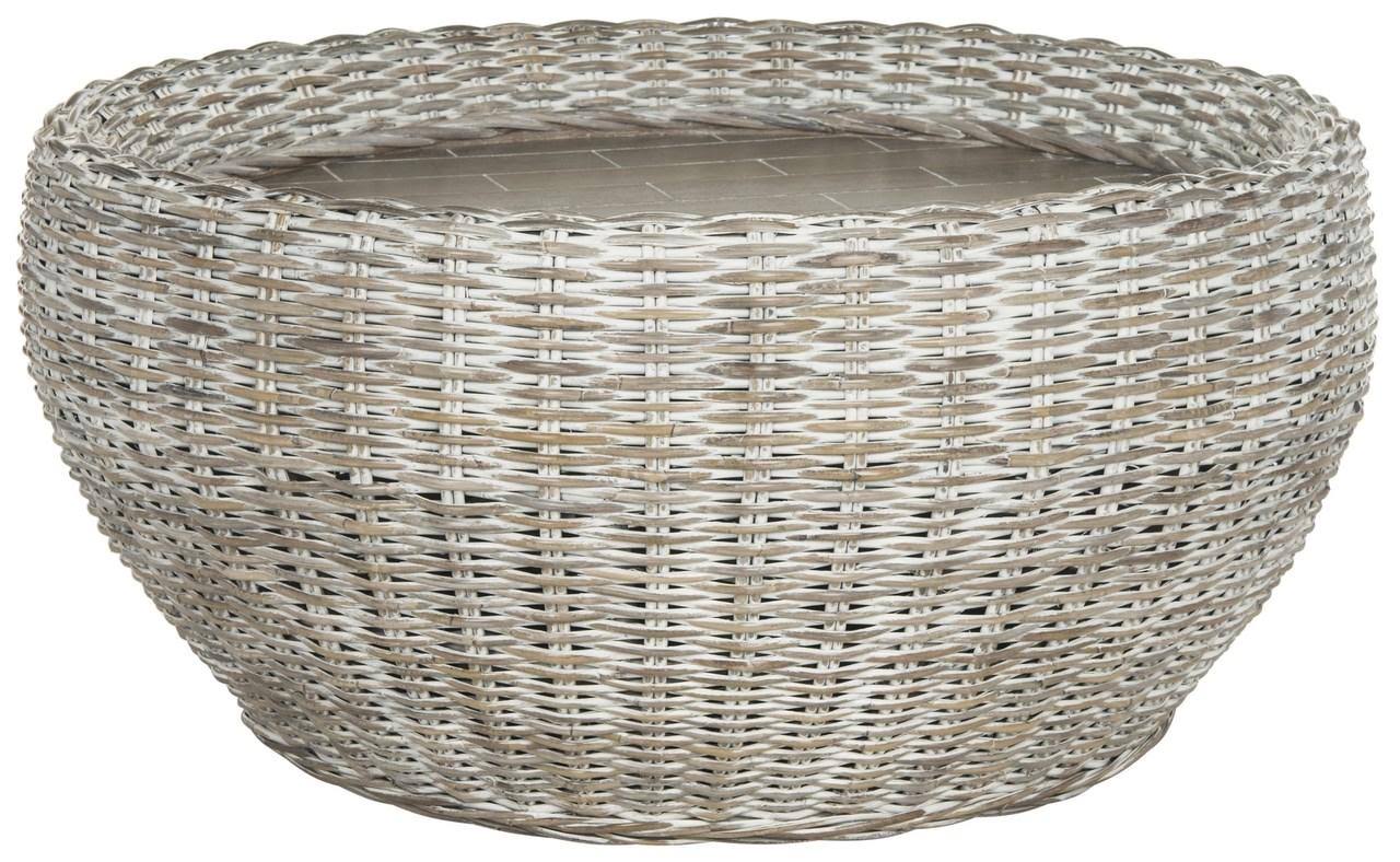 Safavieh Alley Wood Top Coffee Table - Grey