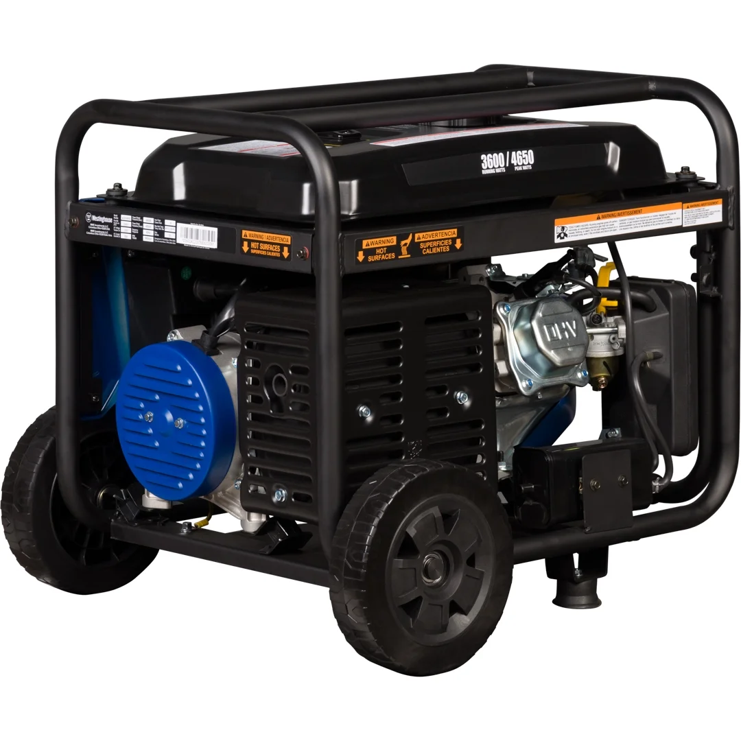 Westinghouse 4650 Peak Watt RV Ready Outlet, Gas Powered Portable Generator with CO Sensor