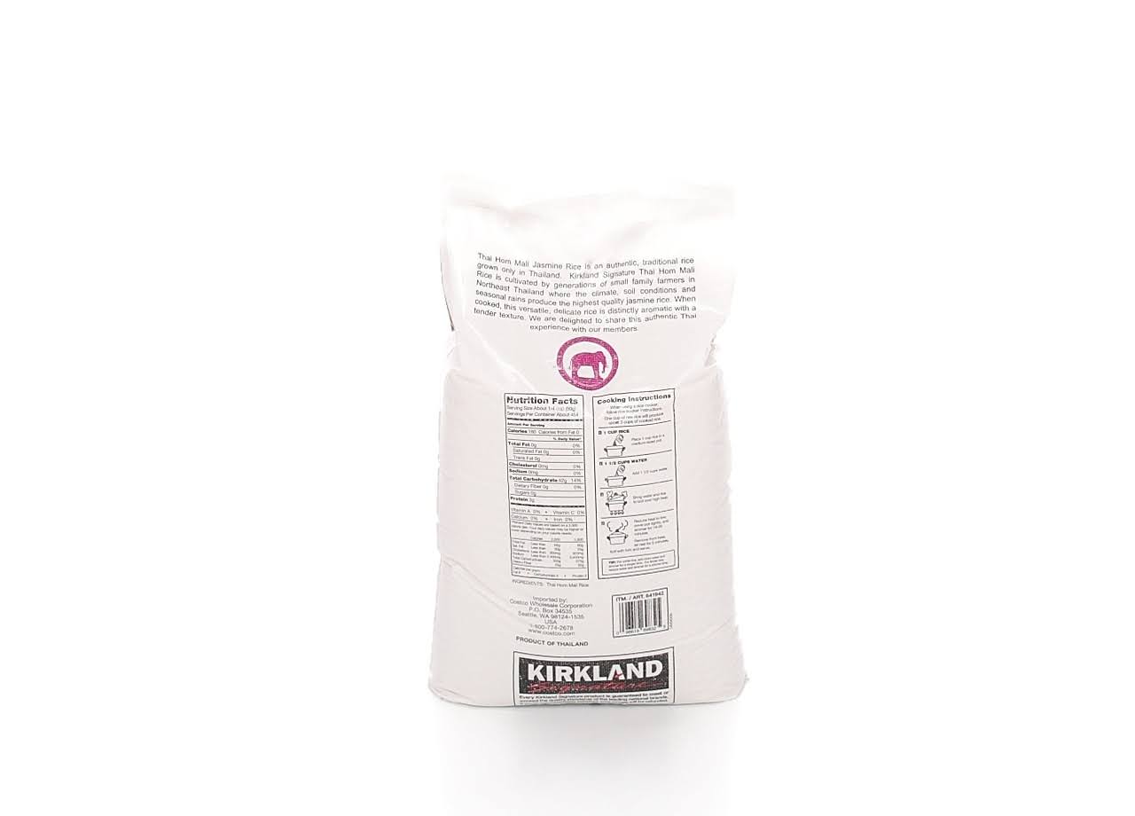 Kirkland Thai Hom Mali Jasmine Rice - 50 lb bag