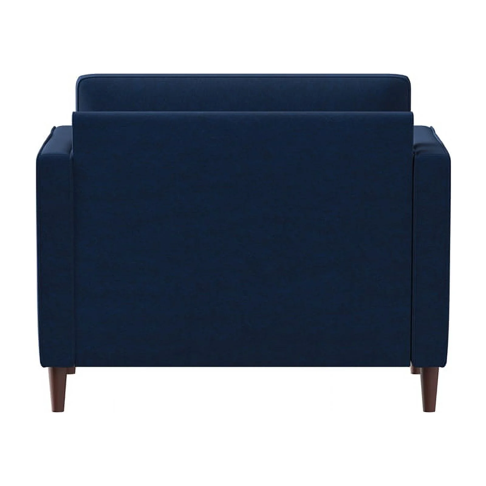 LifeStyle Solutions Jareth King Chair in Navy Blue Fabric Upholstery