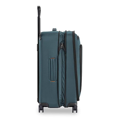 Briggs & Riley Domestic 22" Carry On Expandable Spinner - Luggage for Travel, Suitcases with Wheels, Softside Rolling Bag for Men & Women, Self-Repairing Zipper - ZDX Collection, Hunter