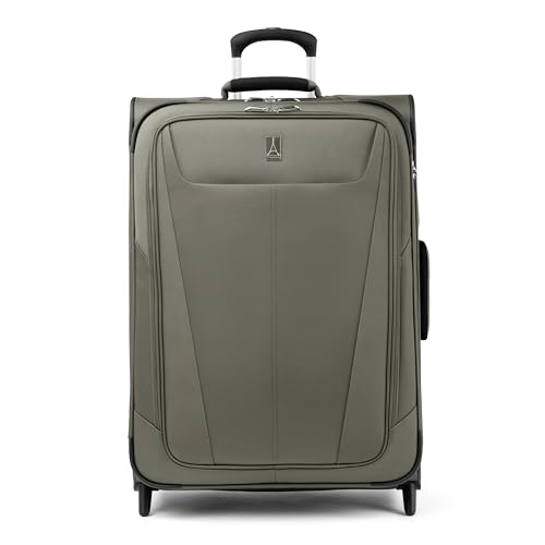Travelpro Maxlite 5 Softside Expandable Upright 2 Wheel Carry on Luggage, Lightweight Suitcase, Men and Women, Burgundy, Carry On 22-Inch