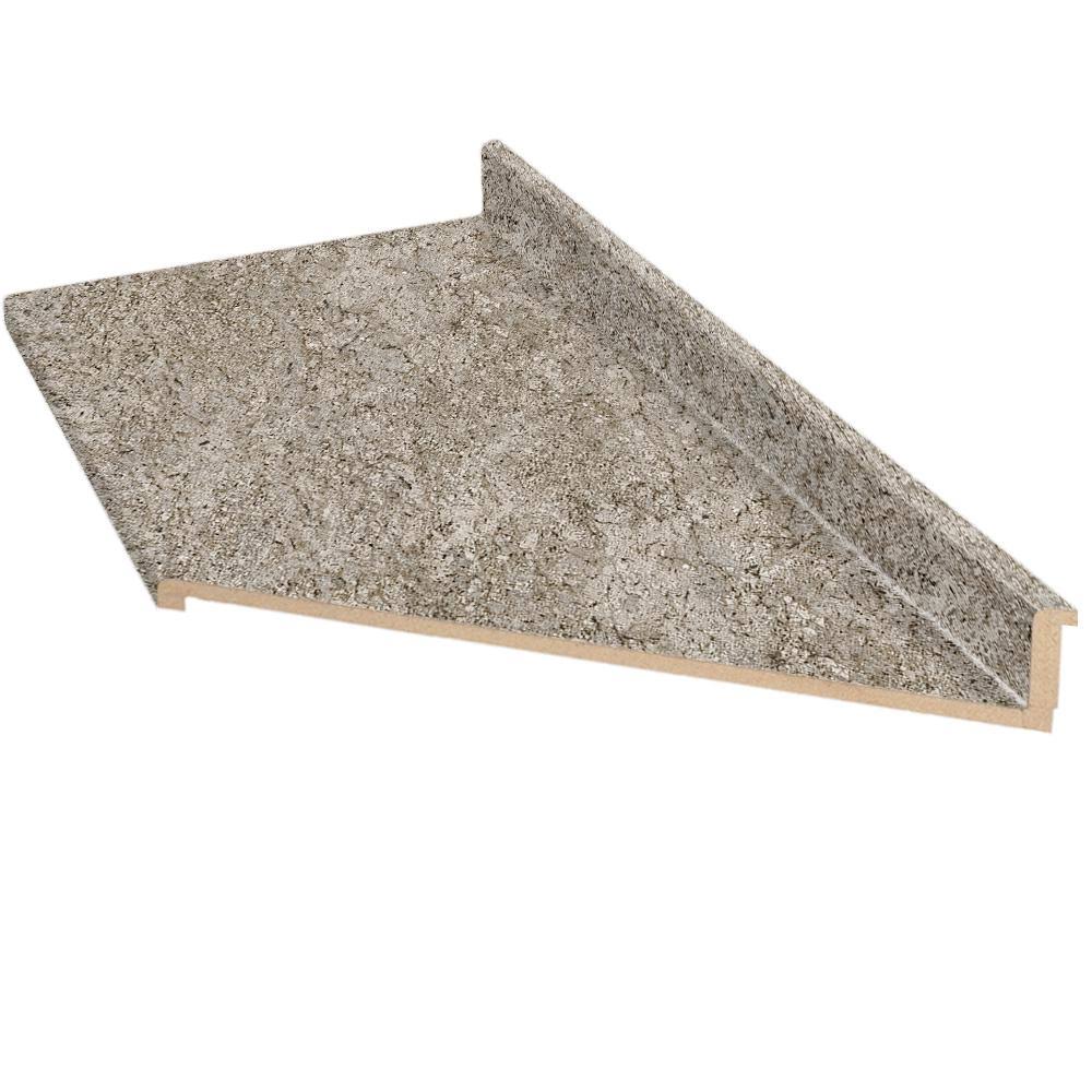 Hampton Bay 6 ft. Brown Laminate Countertop with Right Miter and Eased Edge in Tuscan Romano with Backsplash