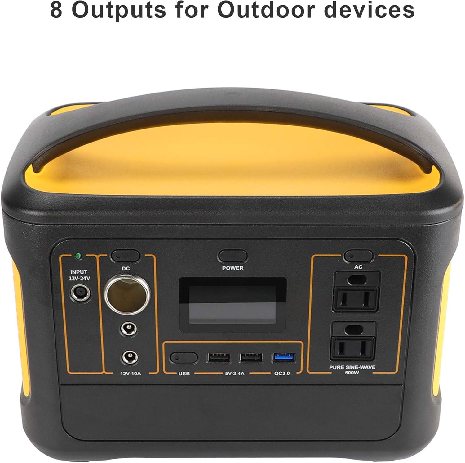 Portable Power Station Explorer 500W, 568Wh Backup Lithium Battery, 110V/500W Pure Sine Wave AC Outlet, Solar Generator (Solar Panel Not Included) for Outdoors Camping Travel Hunting Emergency