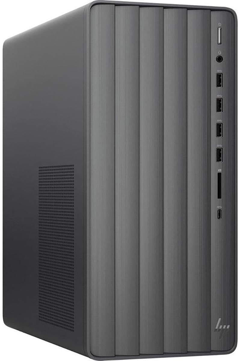 HP Envy TE01-3197c Desktop Computer, Intel Core i7-12700F 2.1GHz, 32GB RAM, 1TB SSD, NVIDIA GeForce GTX 1660 SUPER 6GB, Windows 11 Home, Nightfall Black
