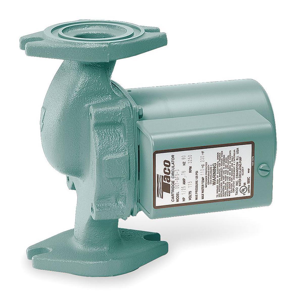 Taco 008-F6 Cast Iron Circulator, 1/25 HP