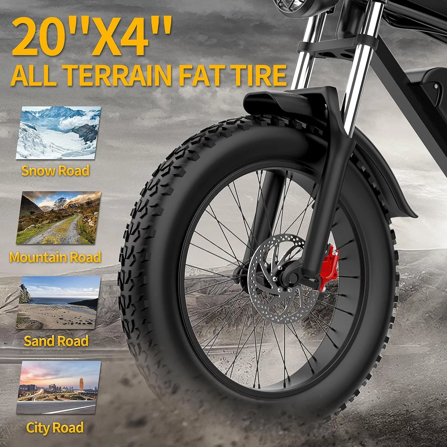 Electric Bike for Adults Ridstar, 20" Fat Tire Electric Motorcycle,1000W Electric Bike with Removable 48V/20Ah Battery E-Bike Shimano 7 Full Suspension Electric Bicycle