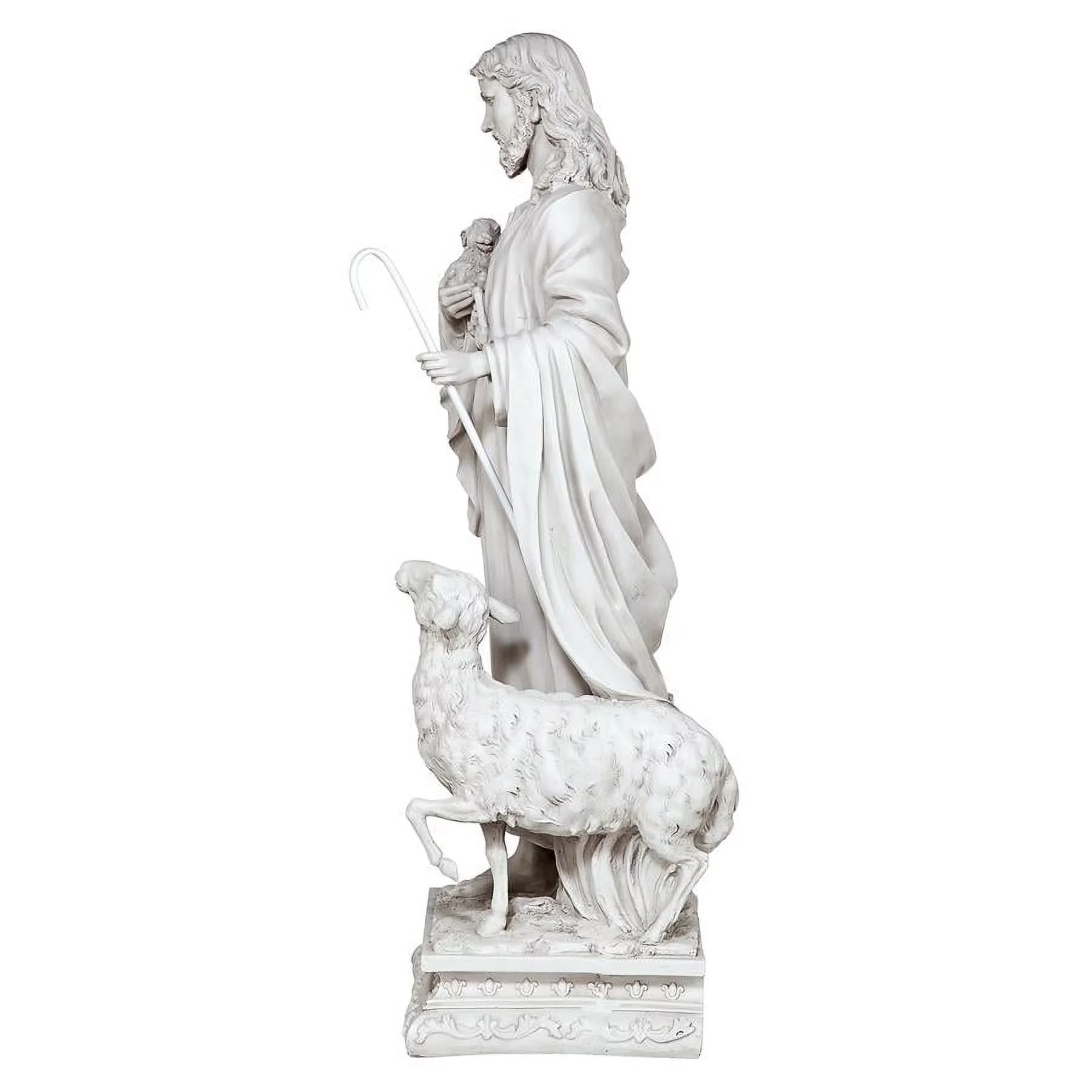 Design Toscano Jesus, The Good Shepherd Garden Statue: Grande